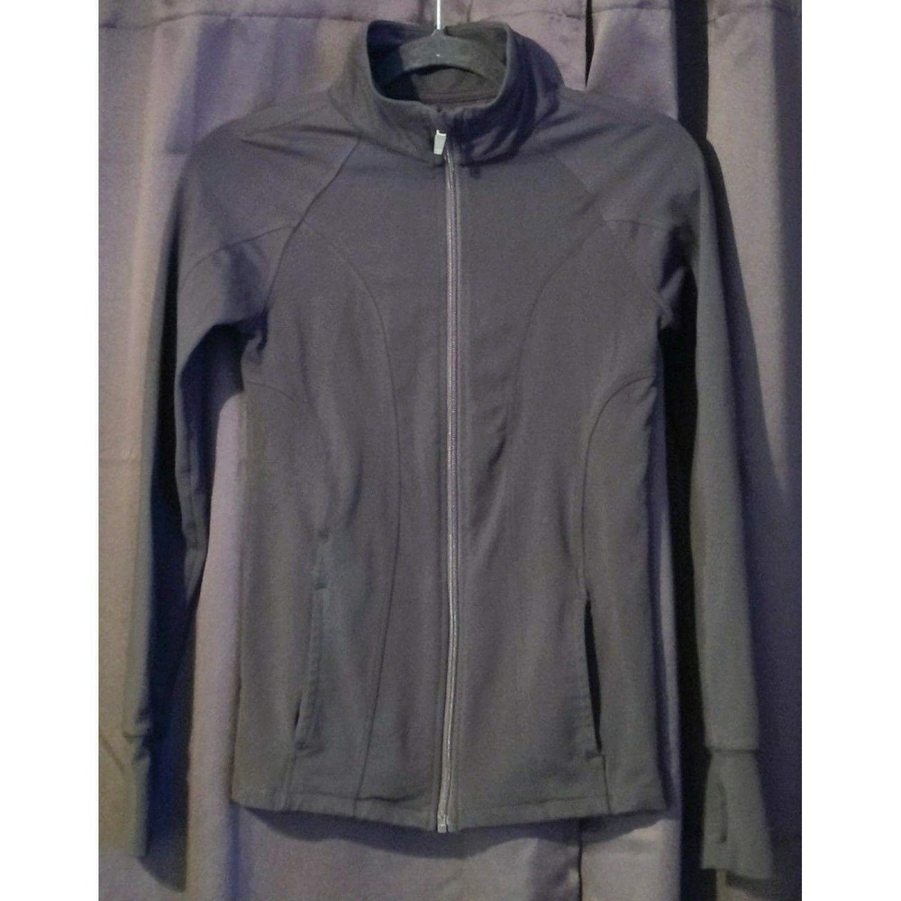 90 Degree By Reflex Womens Small Black Full Zip Jacket Pockets Workout Athletic